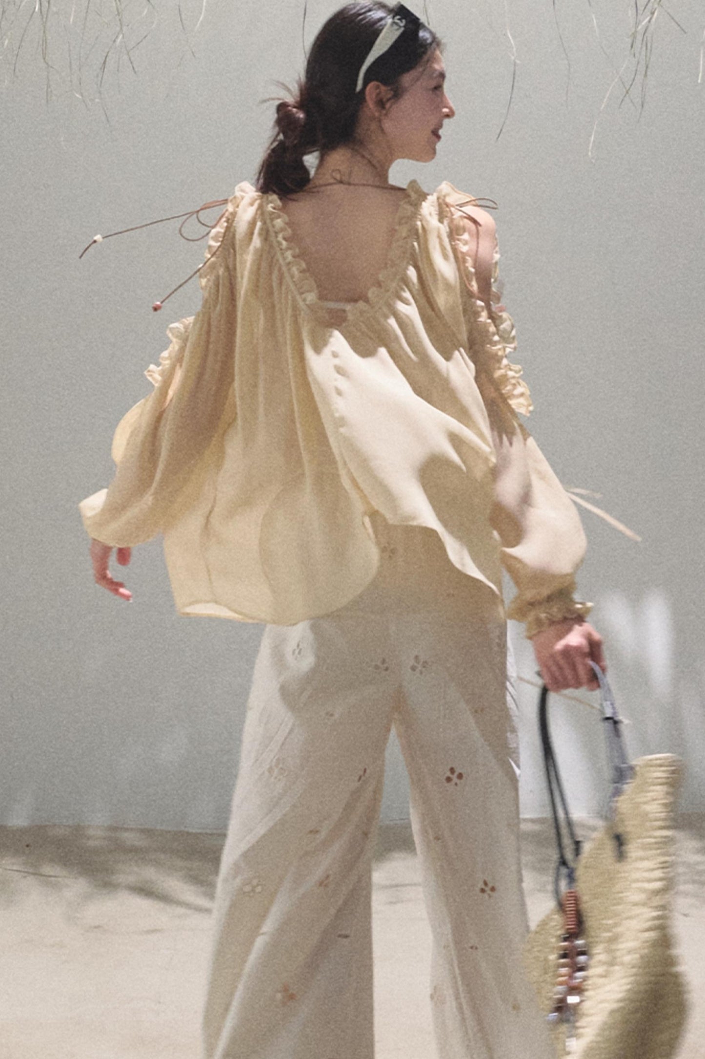 Self-Love Embroidered Summer Pants