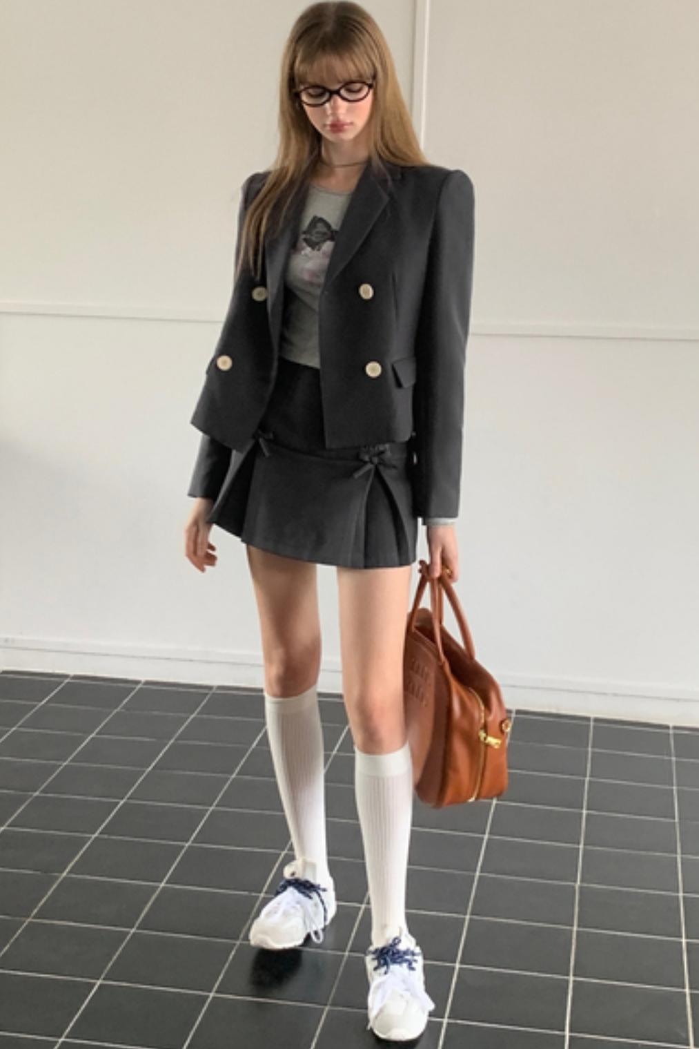 Vintage Gray Blazer