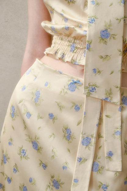 Elegant Lace Skirt Shirt Set-Up