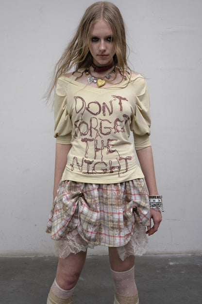 Bubble Sleeve T-Shirt