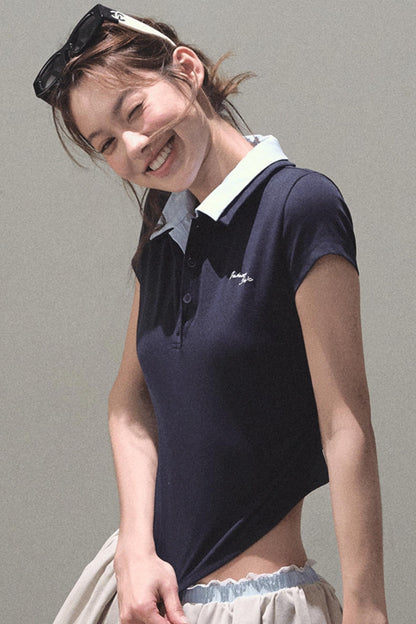 Vintage Lace Poncho Polo Skirt Set-Up