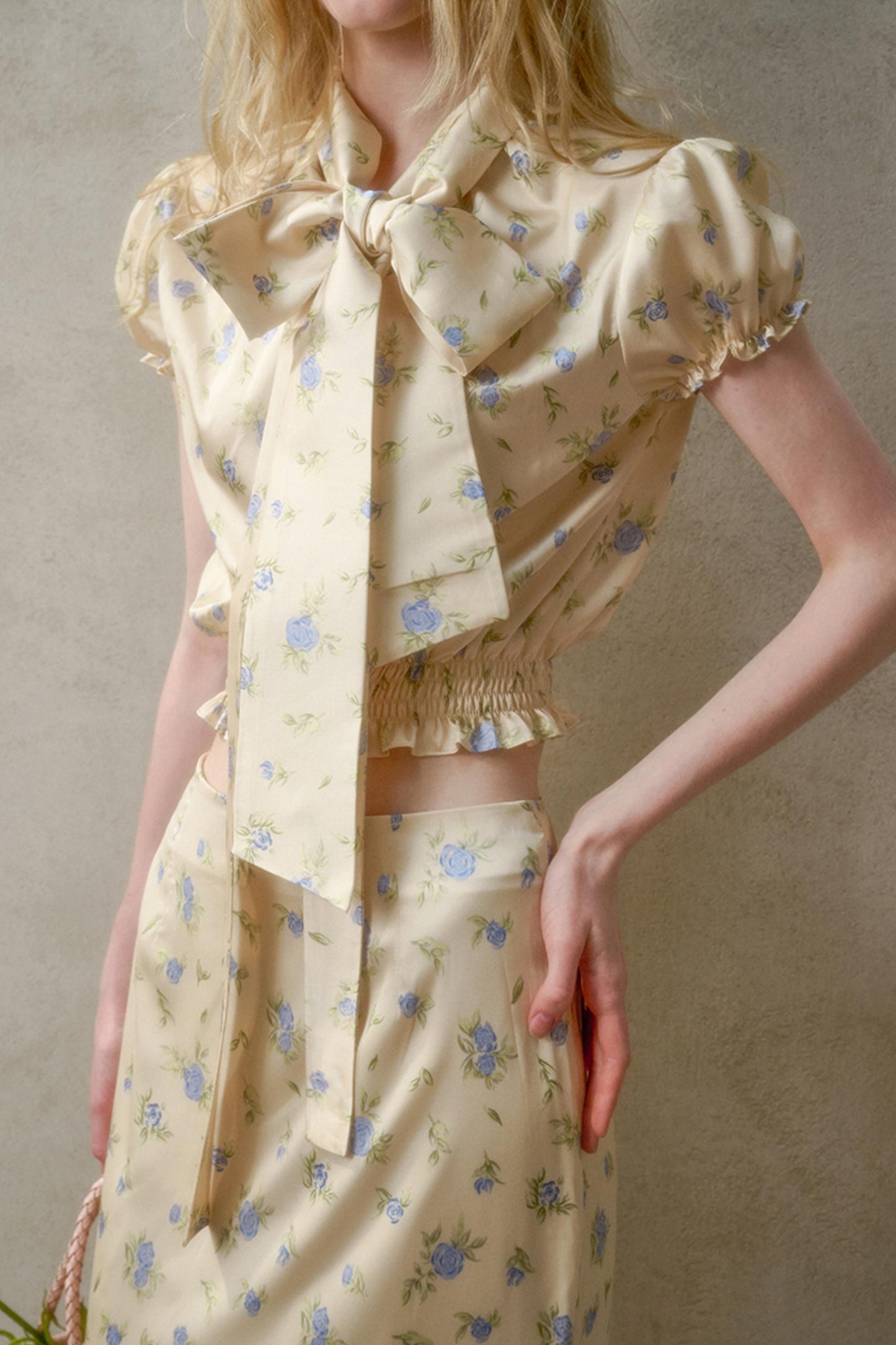 Elegant Lace Skirt Shirt Set-Up