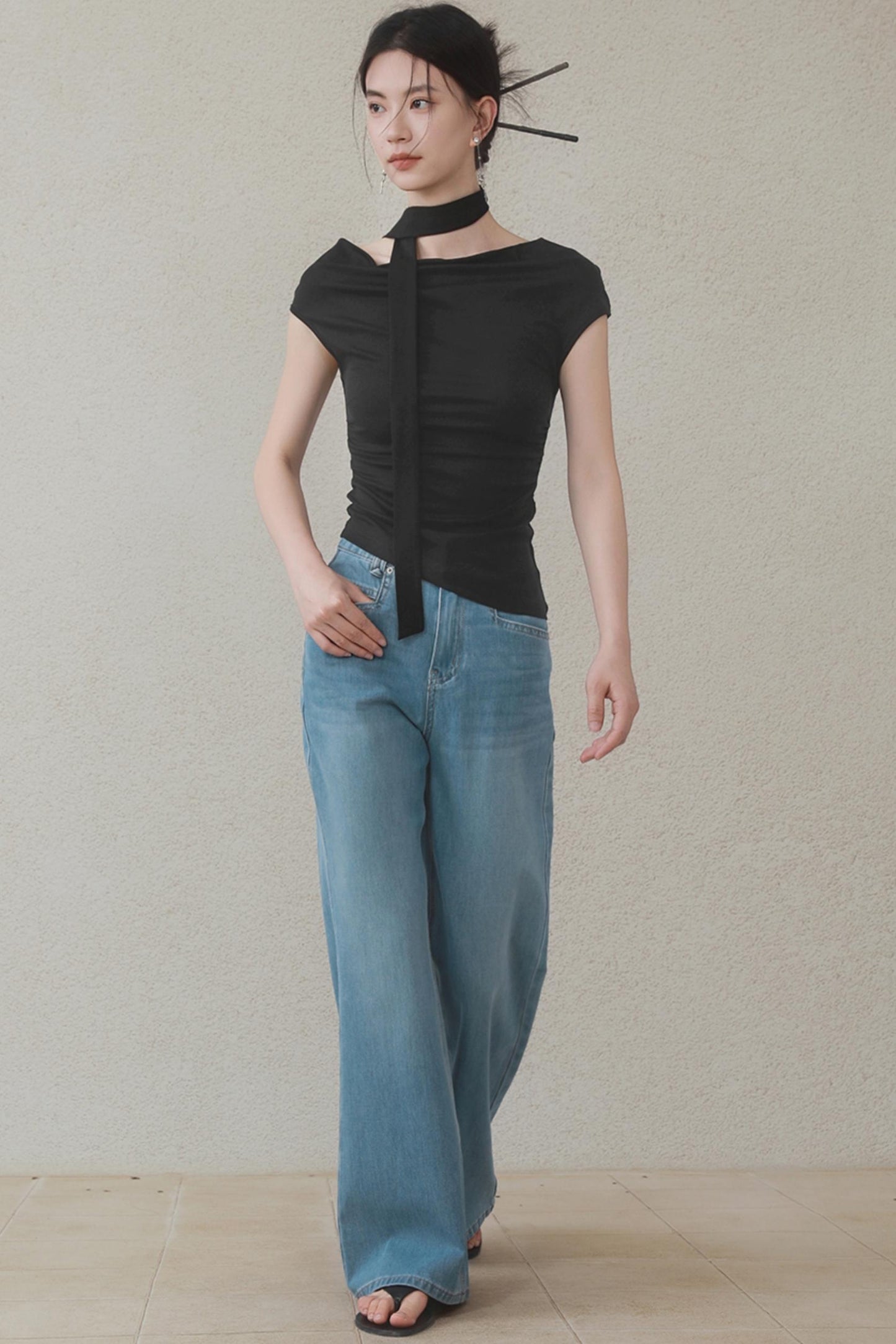 Flutter Drawstring T-Shirt