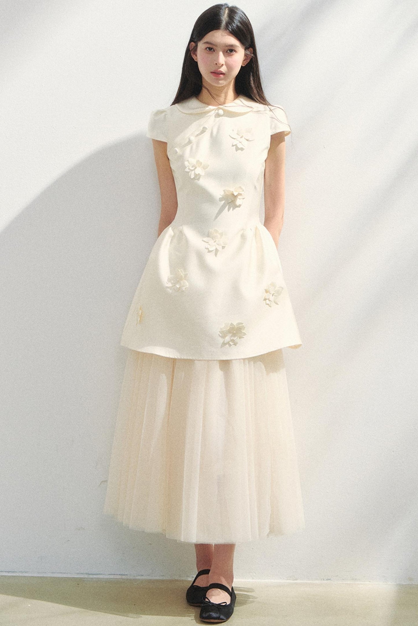 Floral Maiden Poncho Dress