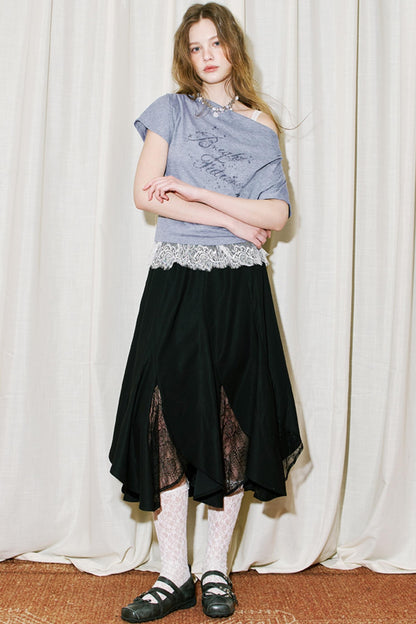 Breezy Lace Fishtail Skirt