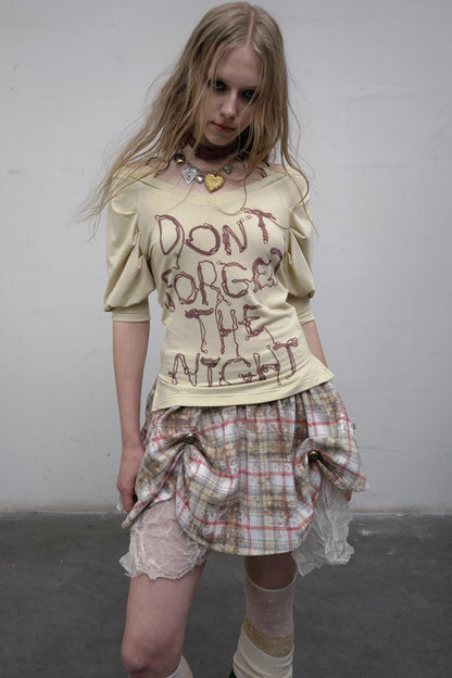 Bubble Sleeve T-Shirt