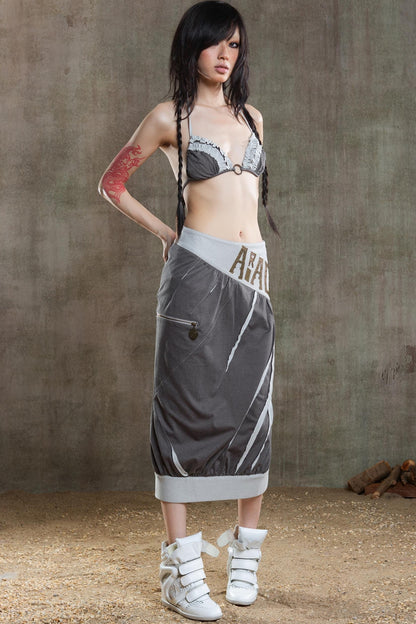 Colorful Punk Ruffle Bikini