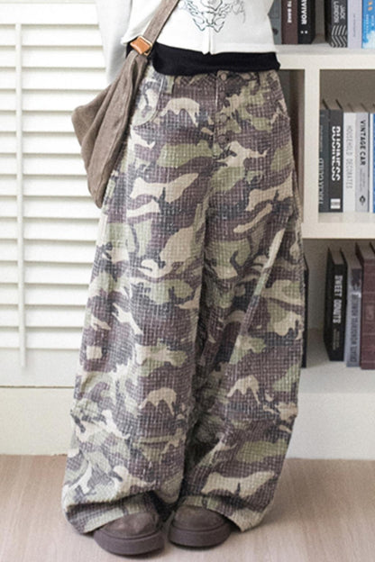 Vintage Camo Buckle Pants