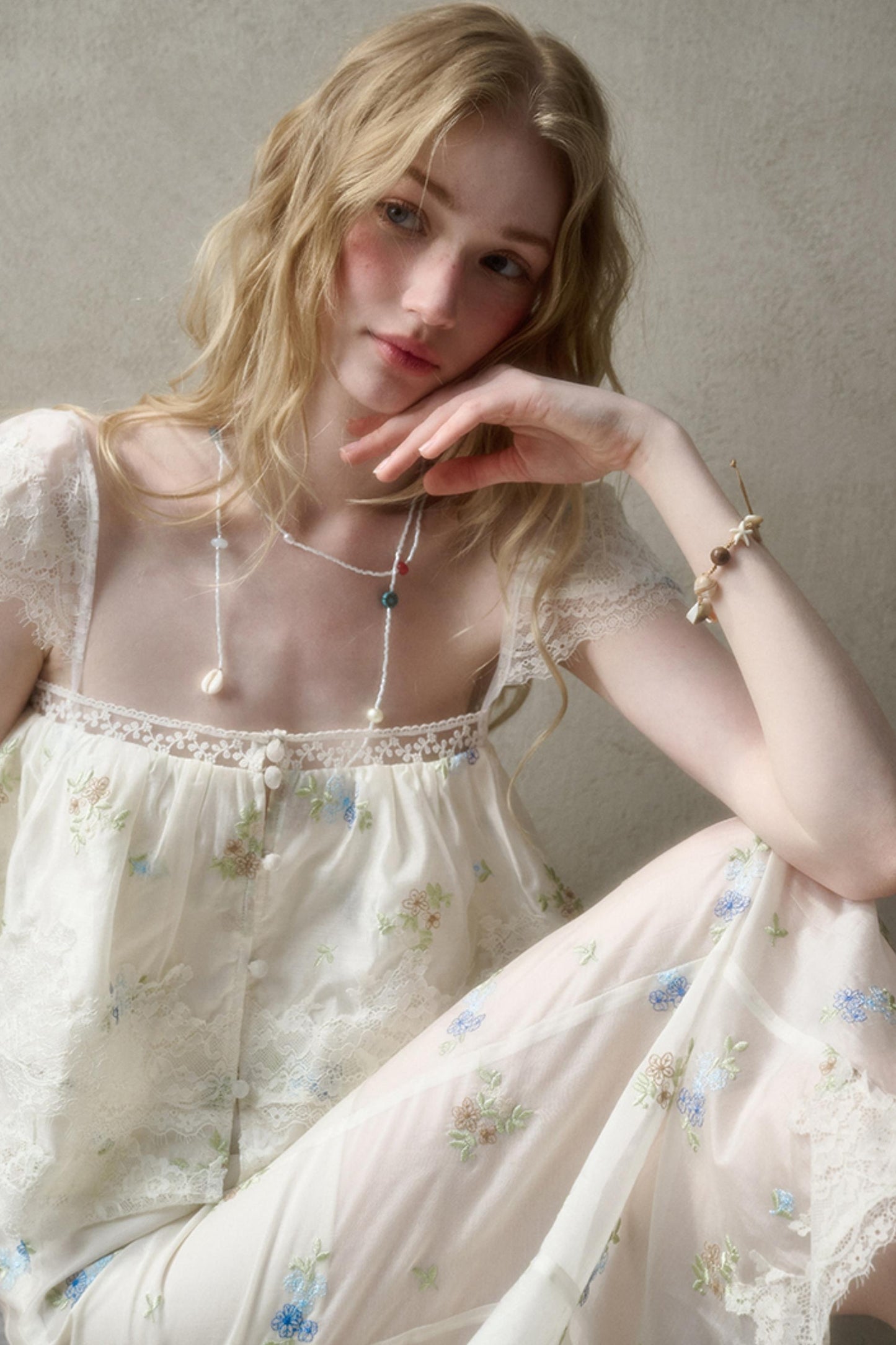 Airy Floral Ensemble Skirt Set-Up