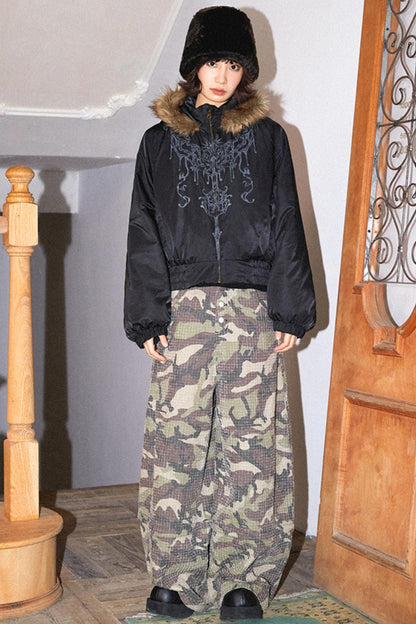 Vintage Camo Buckle Pants