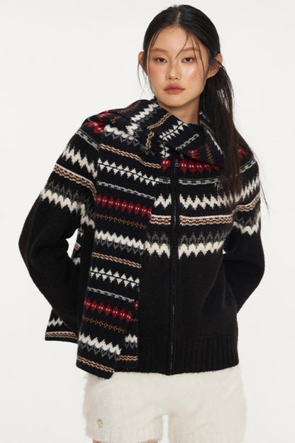 Fair Isle Wool Cardigan