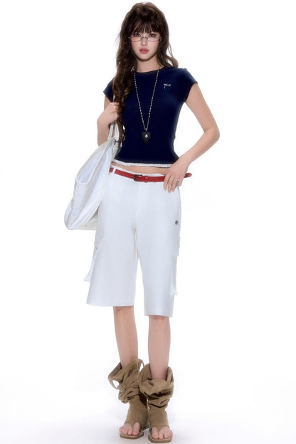 Summer Chic Polka Dot Lace Top