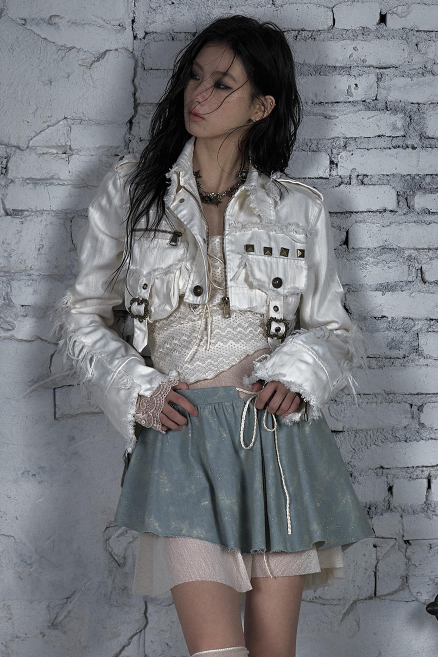 Striped Punk Work Jacket