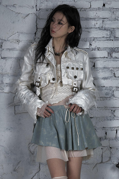 Striped Punk Work Jacket