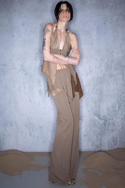 Leaf Beaded Cotton Camisole