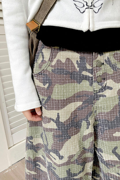 Vintage Camo Buckle Pants