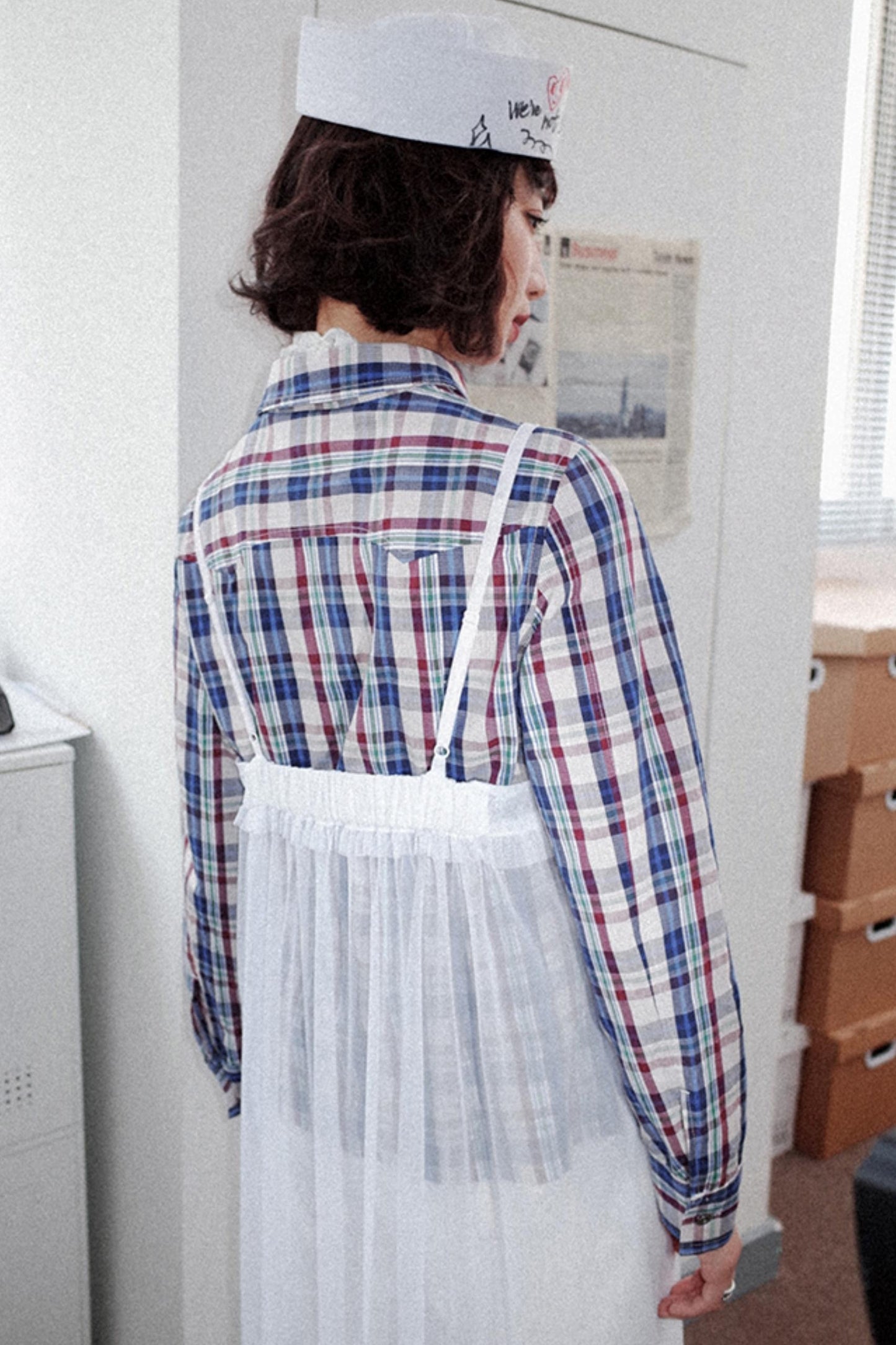 Escape Plaid Maxi Dress