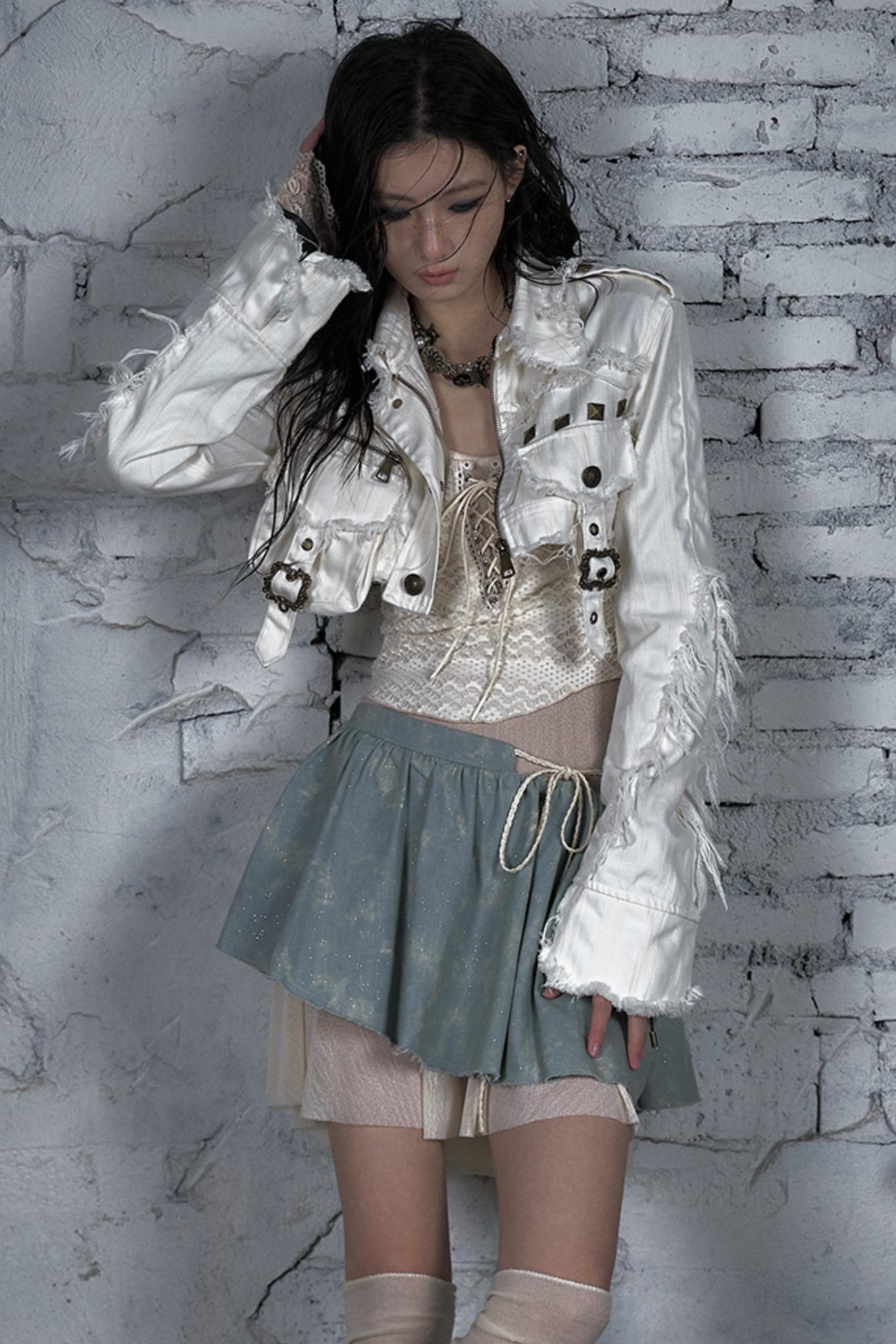 Striped Punk Work Jacket