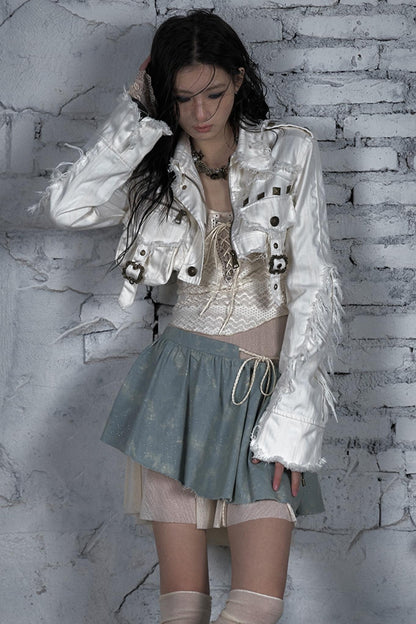 Striped Punk Work Jacket