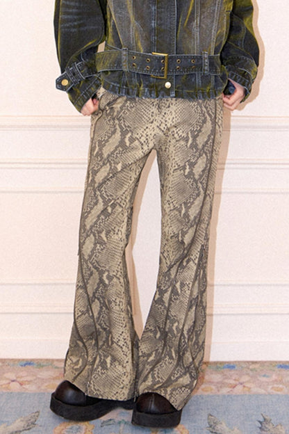 Vintage Biker Flare Pants