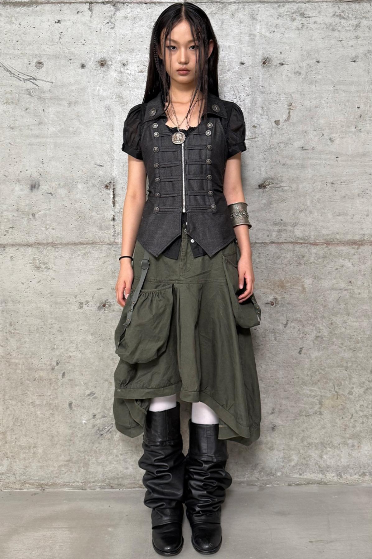 Vintage Utility Skirt