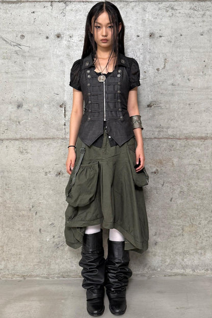 Vintage Utility Skirt