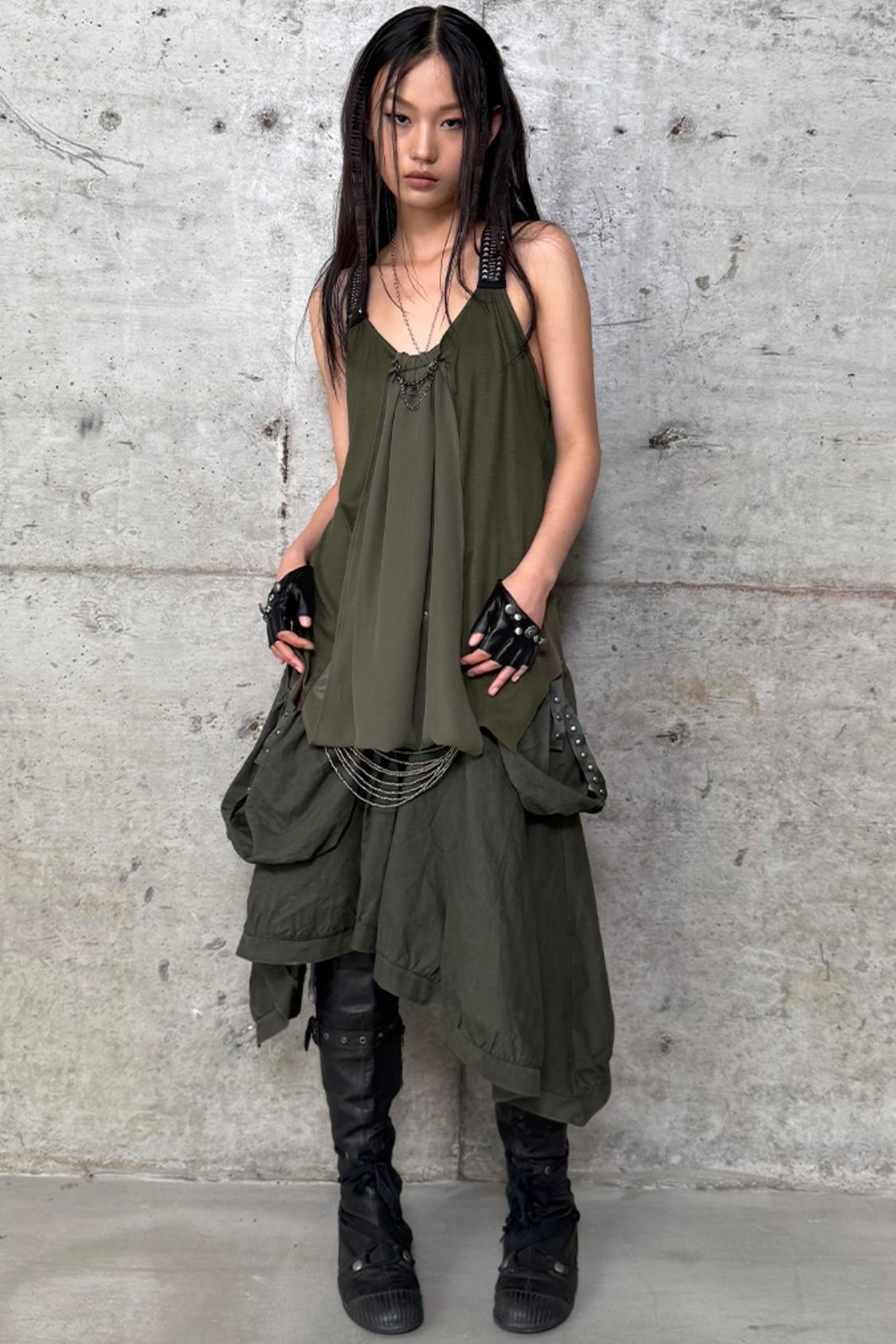 Vintage Utility Skirt