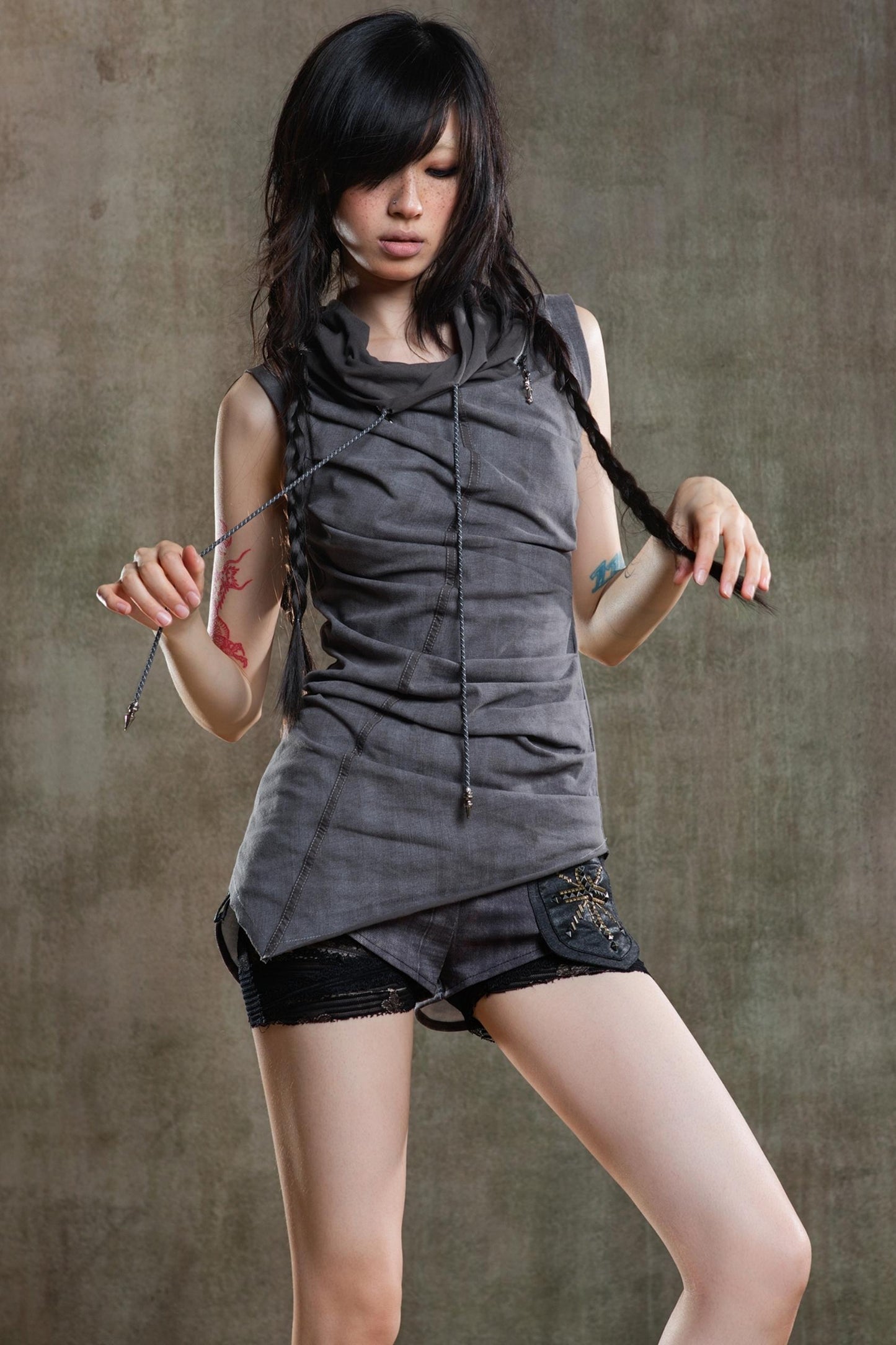 Punk Pleated Vest