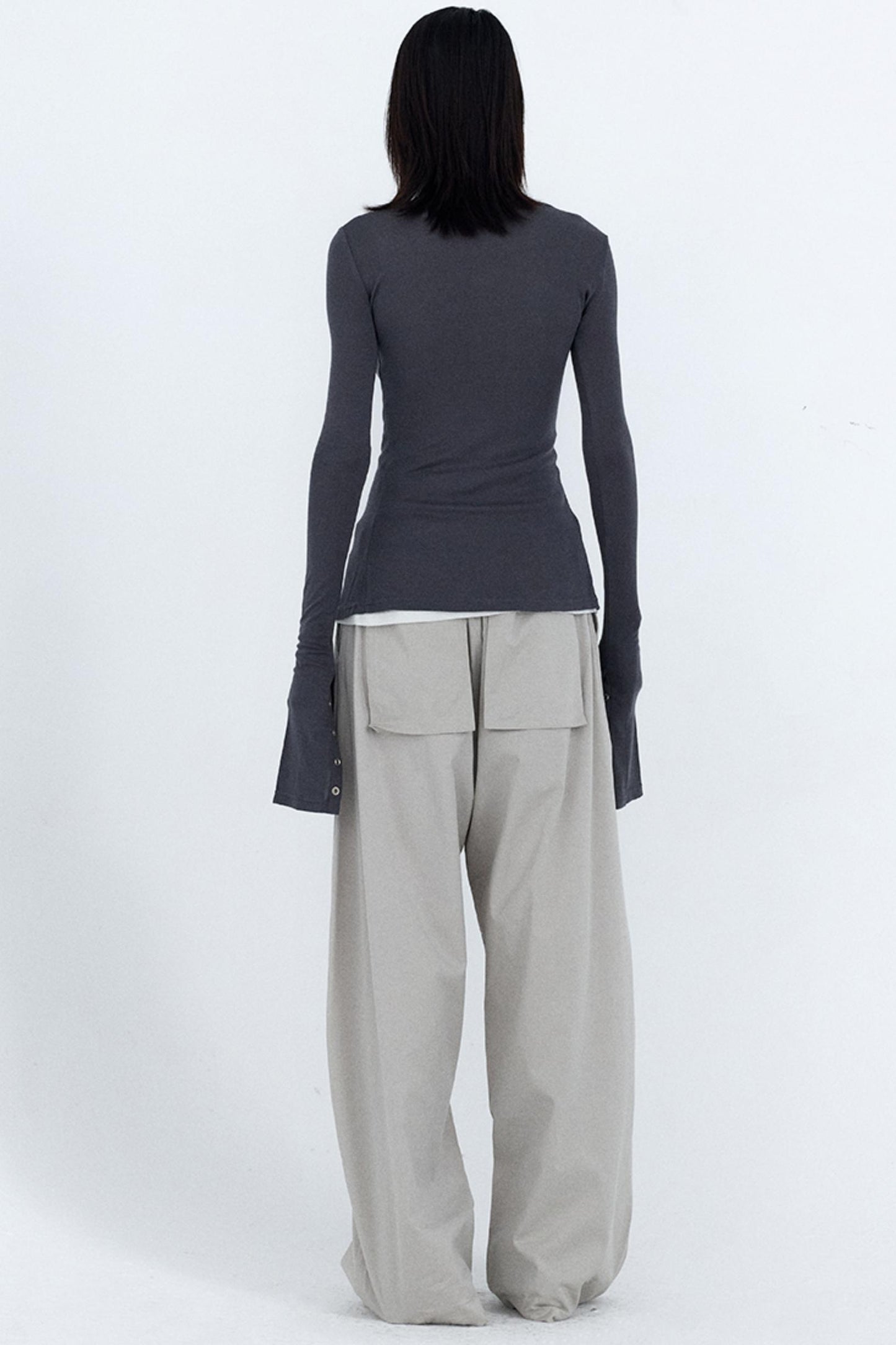 Relaxed Fit Gray Work Pants