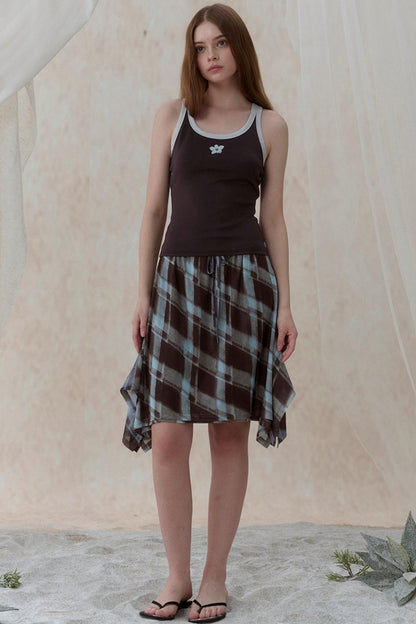 Vintage Plaid Swing Dress