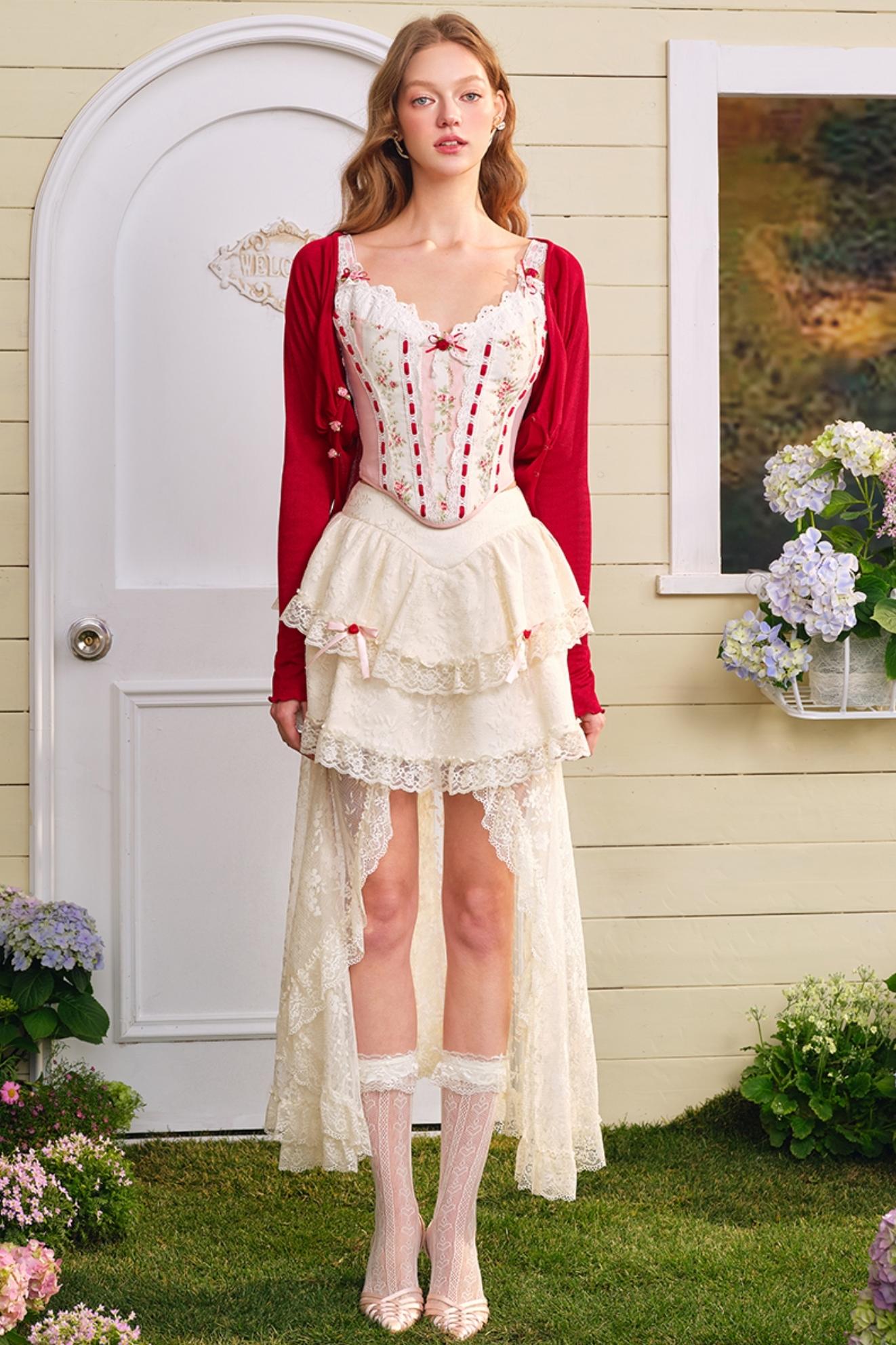 Audrey Floral Bustier Top