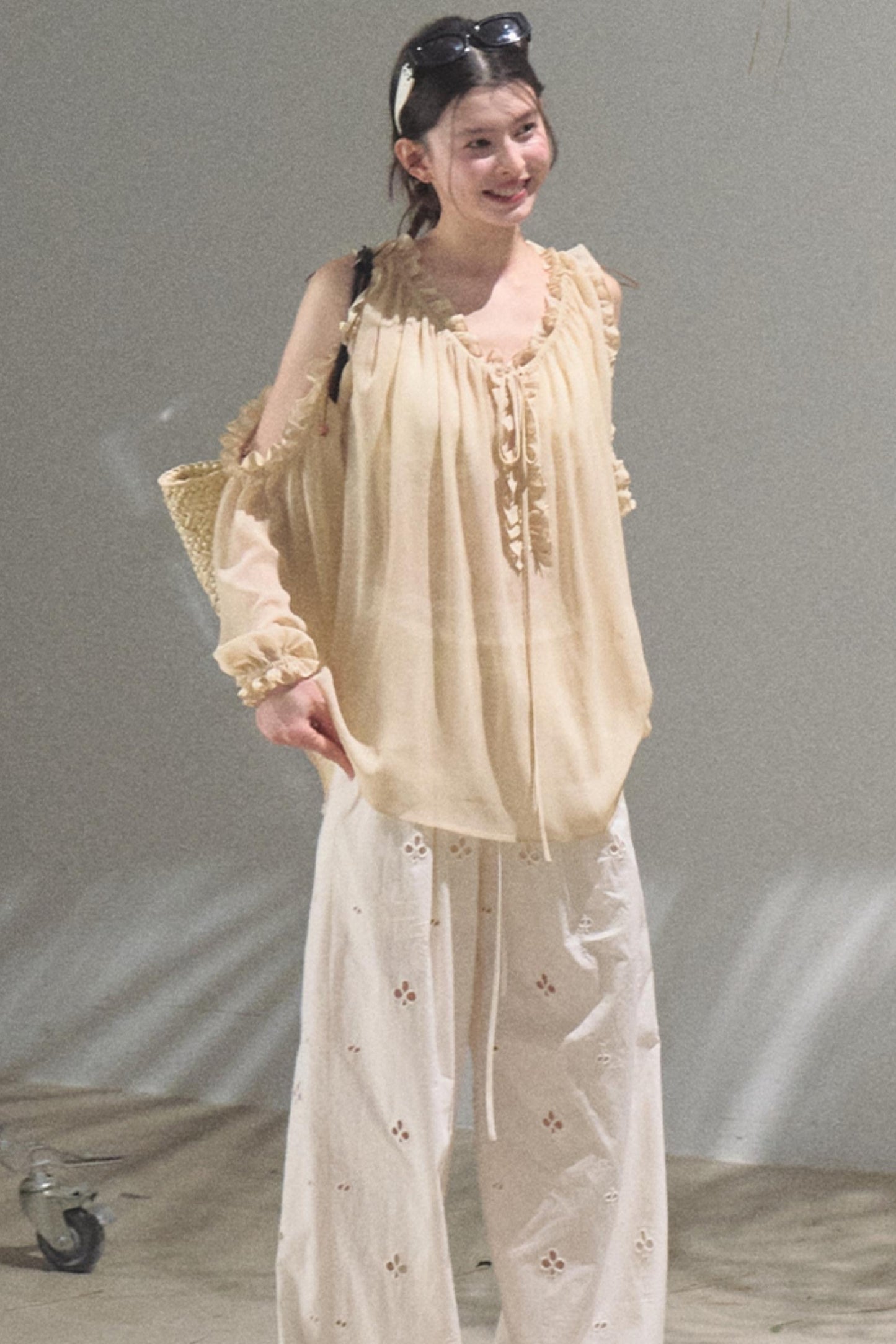 Self-Love Embroidered Summer Pants