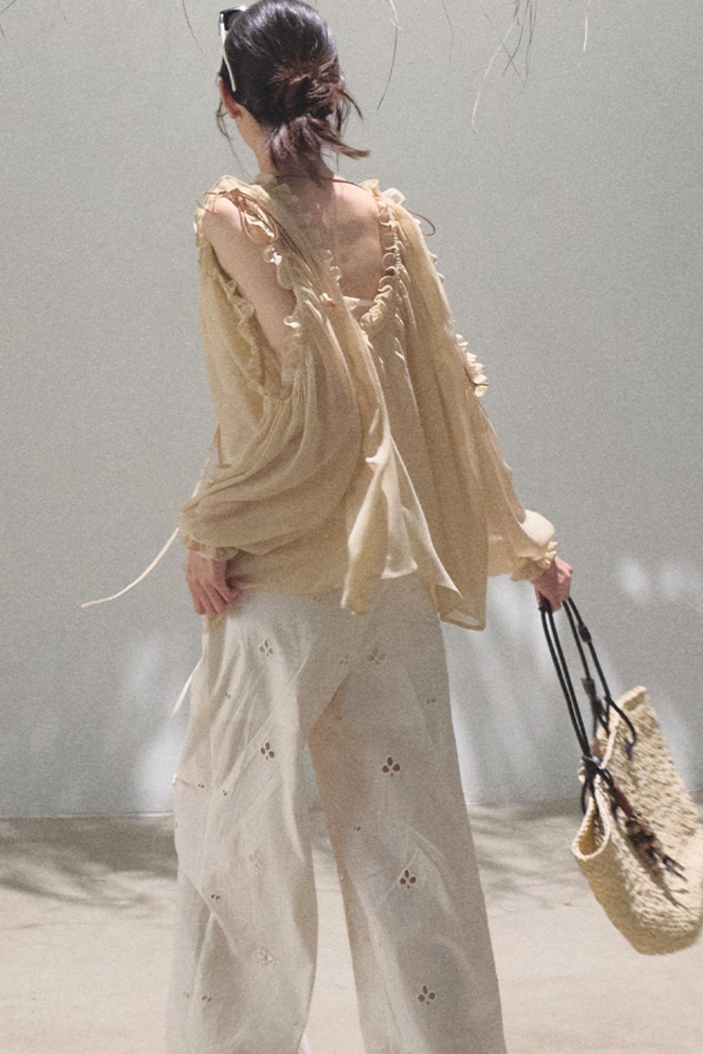 Self-Love Embroidered Summer Pants