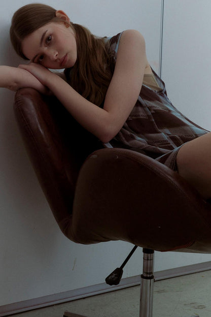 Vintage Plaid Swing Dress