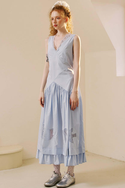 Elegant Lace V-Neck Dress