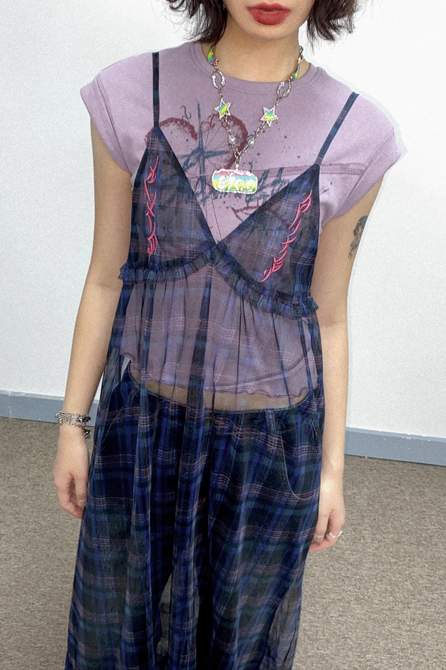 Escape Plaid Maxi Dress