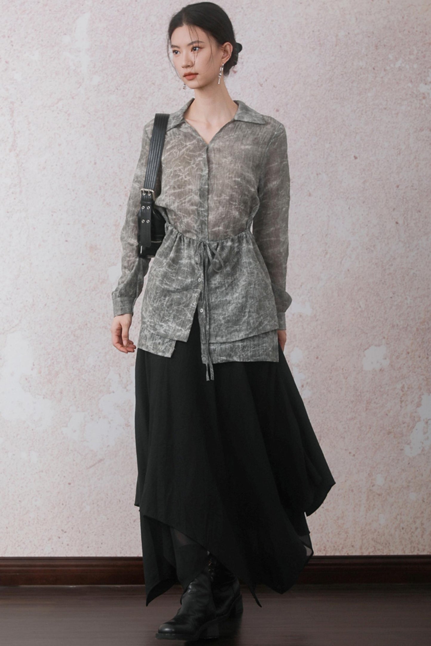 Autumn Gray Texture Shirt