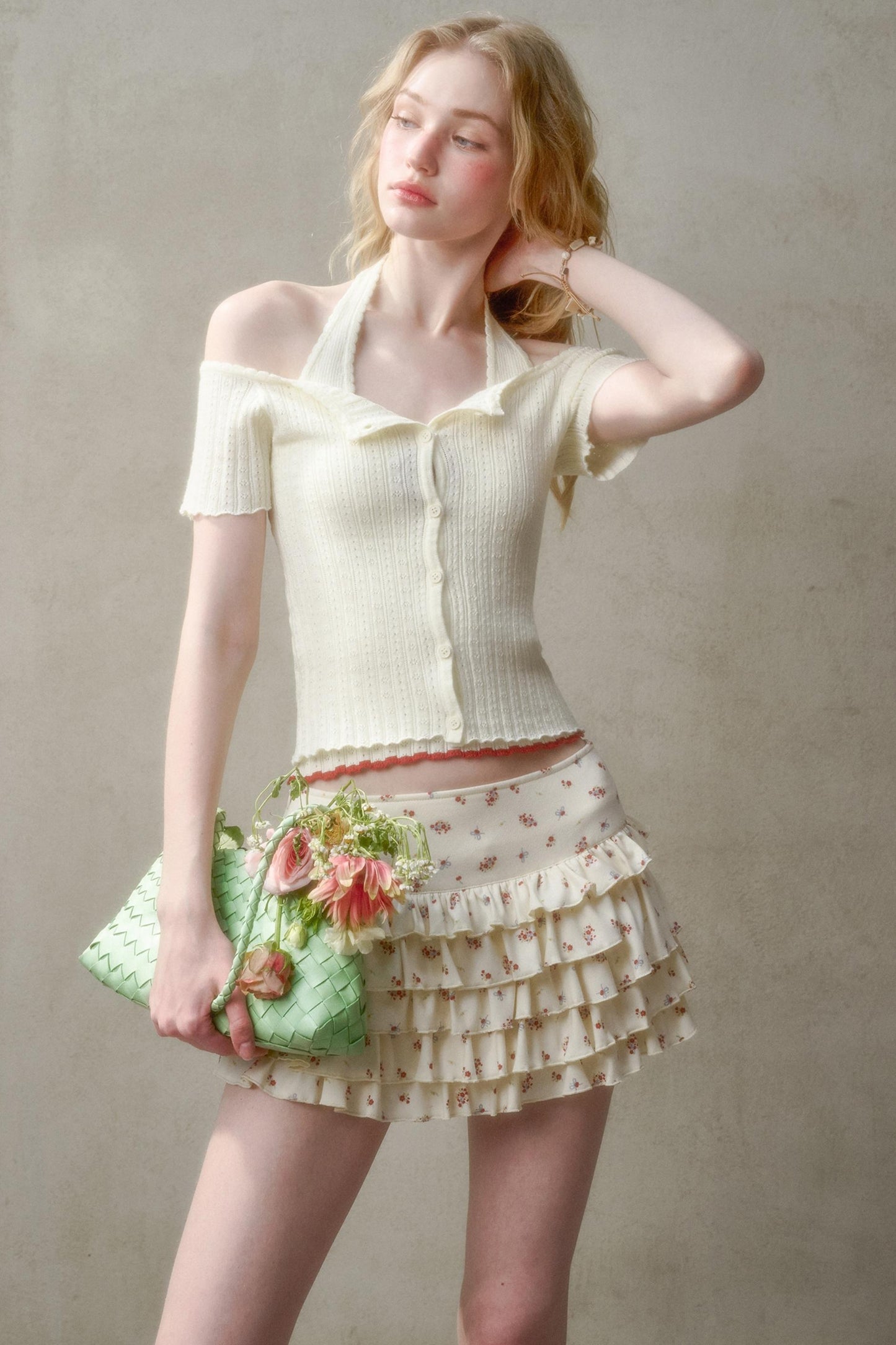 Summer Knit Halter Top