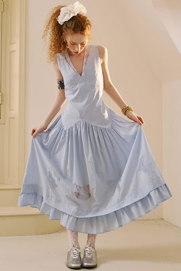 Elegant Lace V-Neck Dress