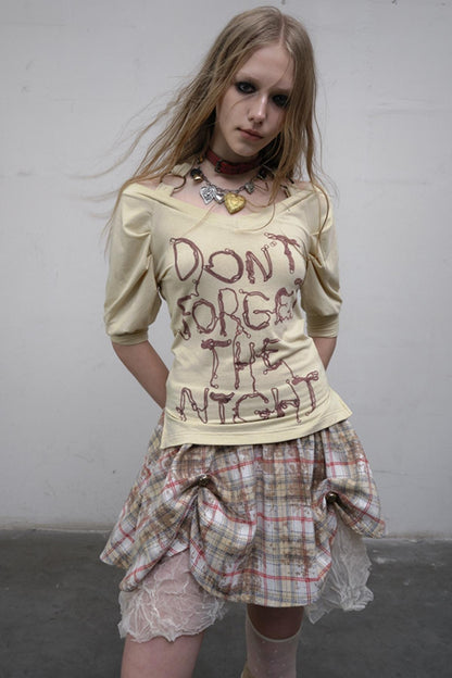 Bubble Sleeve T-Shirt