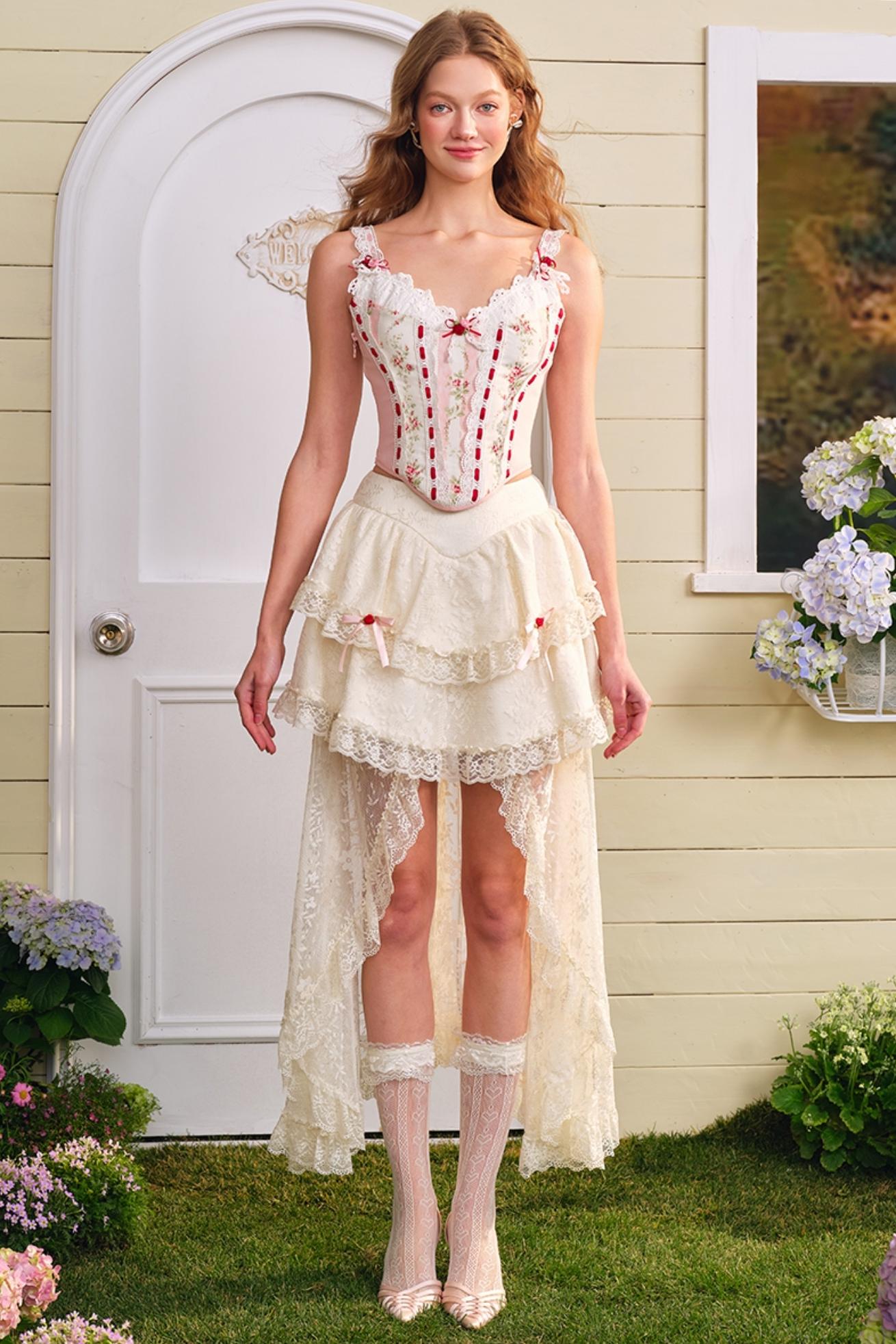 Audrey Floral Bustier Top