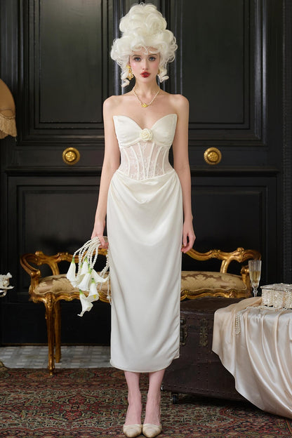 Enchanted Satin Sheath Dress Set