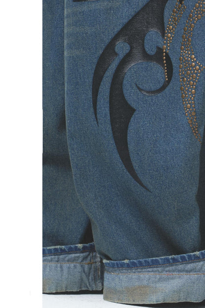 Distressed Denim Jeans