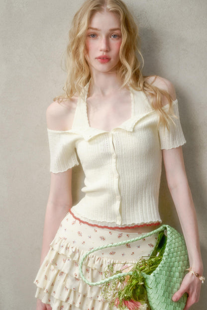 Summer Knit Halter Top