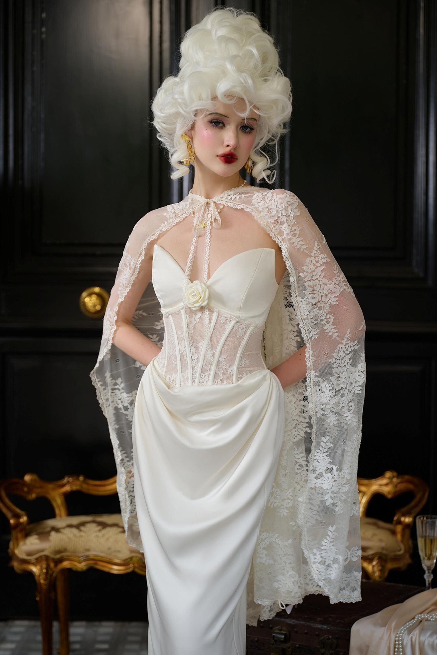 Enchanted Satin Sheath Dress Set