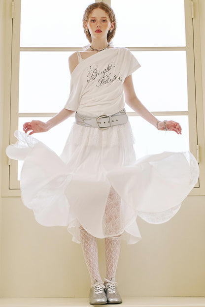 Breezy Lace Fishtail Skirt