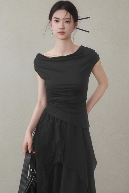 Flutter Drawstring T-Shirt