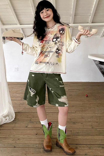 Physical Long Sleeves Full Print Sunscreen Hoodie