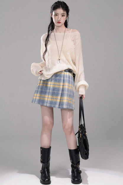 Soft Mist Bat Sleeve Sweater