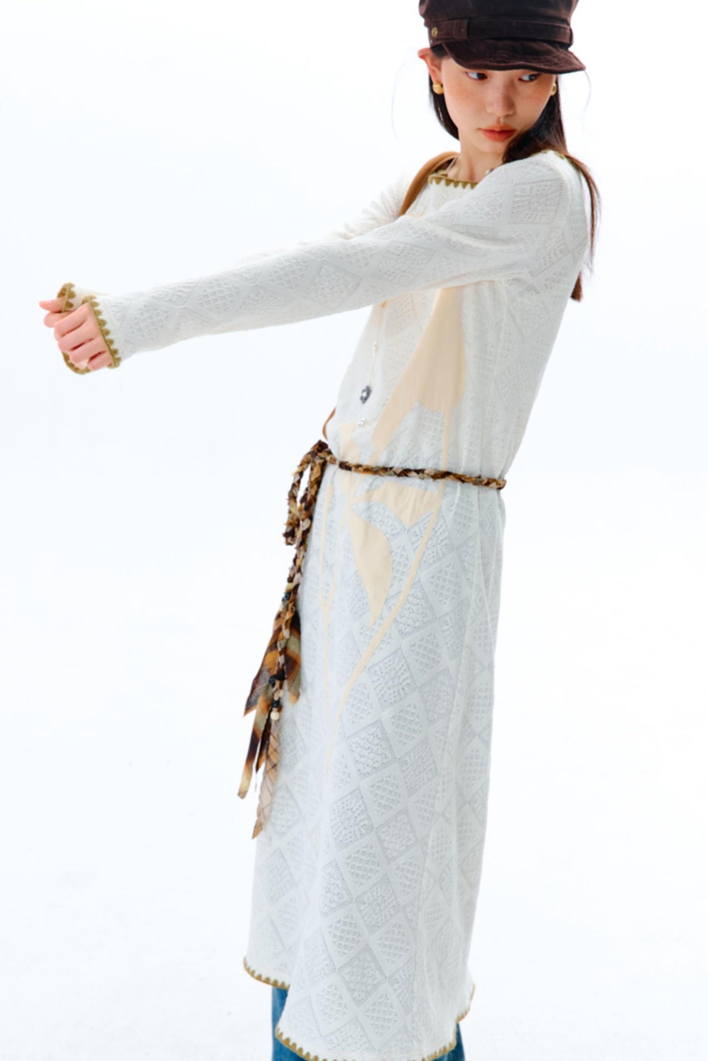 Original Cliff Flower Knit Dress